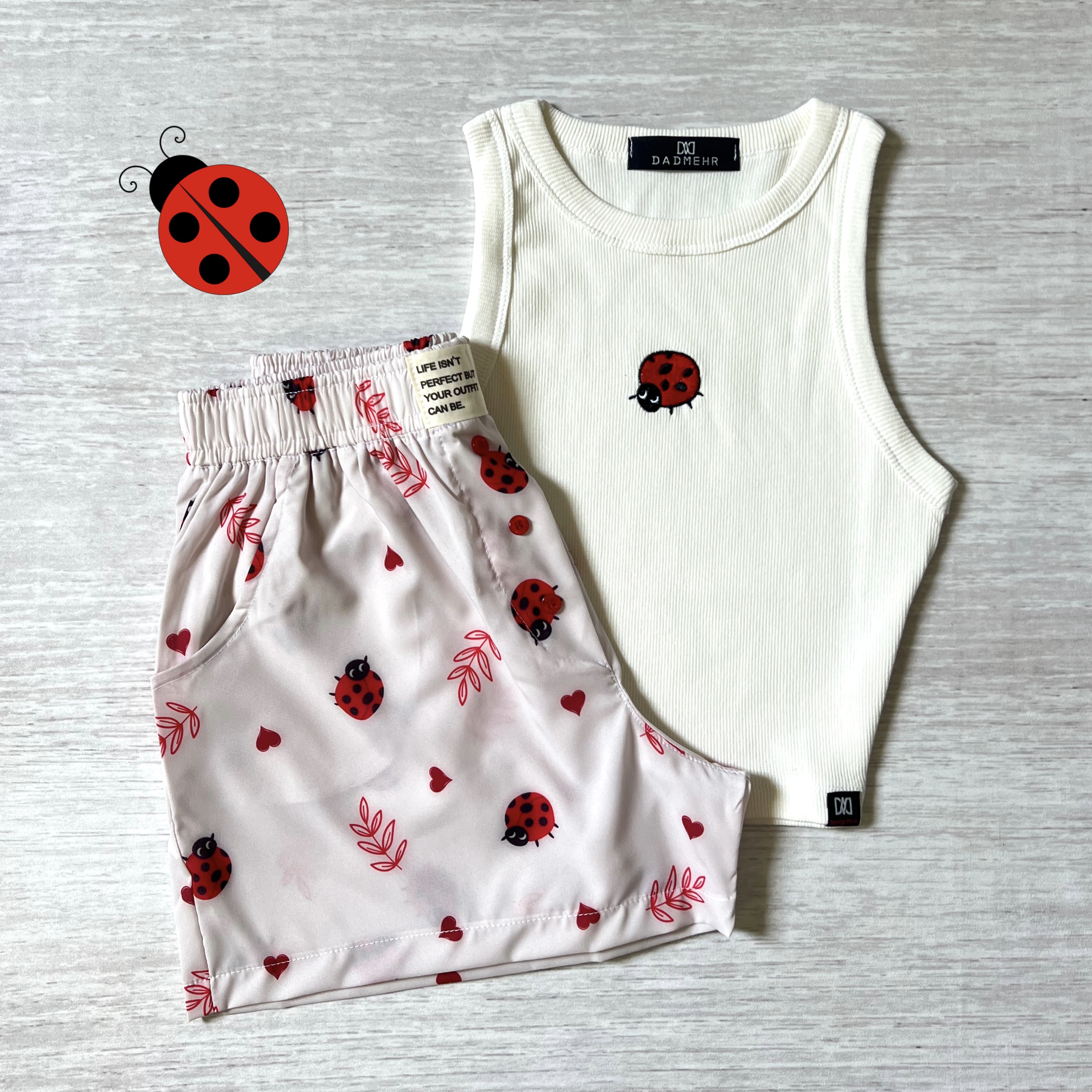 تاپ و شورتک کفشدوزک🐞